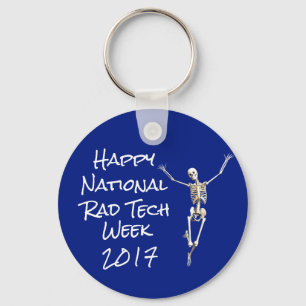 "Happy National Rad Tech Week" with Skeleton Key Ring