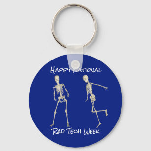 "Happy National Rad Tech Week" with Skeletons Key Ring