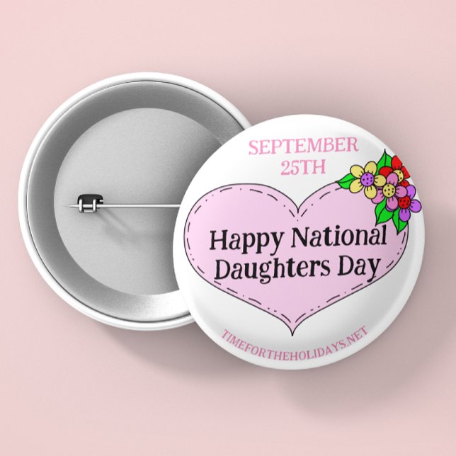 Happy National Sisters Day - September 25th 6 Cm Round Badge (Creator Uploaded)