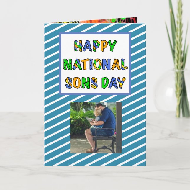 Happy National Sons Day | September 28th Card (Front)
