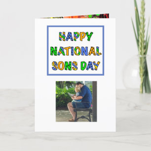 Happy National Sons Day September 28th Card