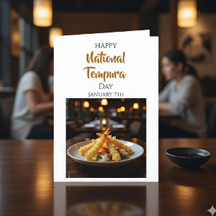 Happy National Tempura Day January 7th Card