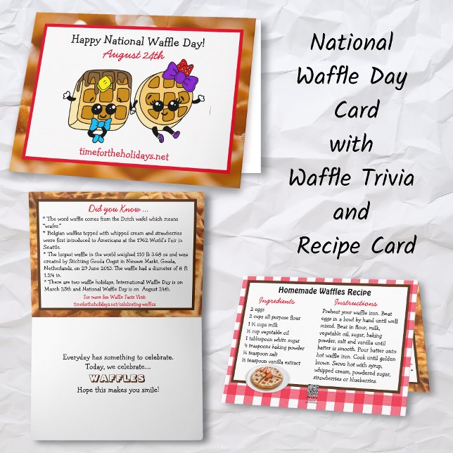 Happy National Waffle Day + Recipe Card (Creator Uploaded)
