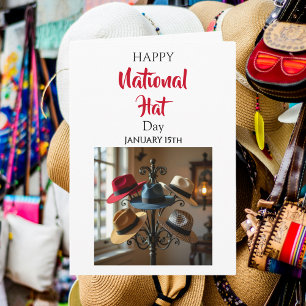 Happy Natoinal Hat Day January 15th Card
