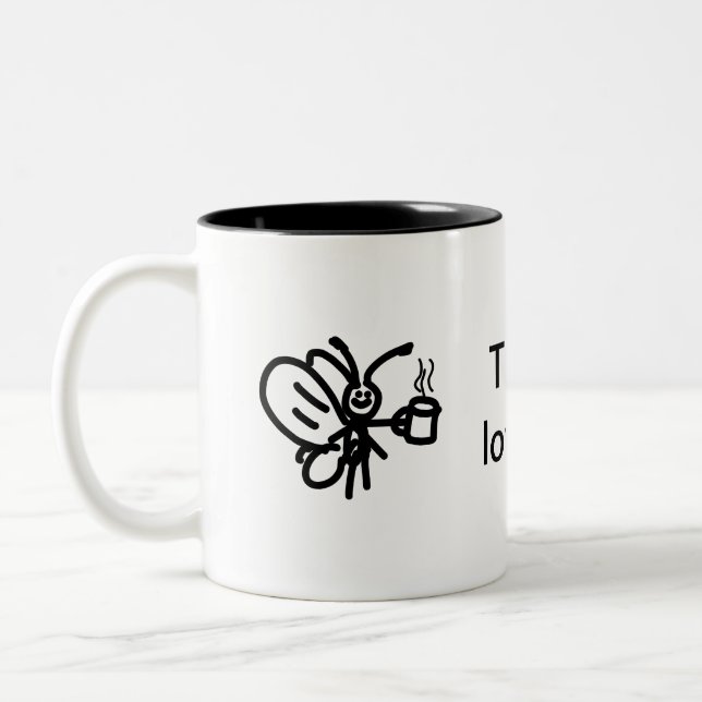 Happy neighbours Two-Tone coffee mug (Left)