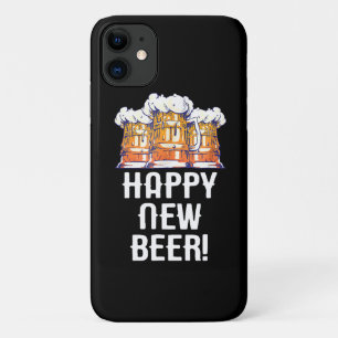 HAPPY NEW BEER! New Year's Eve Party Drinking Case-Mate iPhone Case