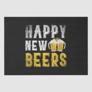 Happy New Beers Party Tissue Paper