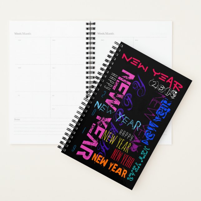 Happy New custom Year Pop Colours Planner (Display)