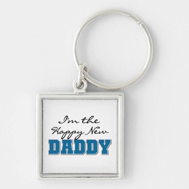 Happy New Daddy Gifts Key Ring (Front)