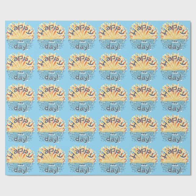 Happy New Day! Wrapping Paper (Flat)