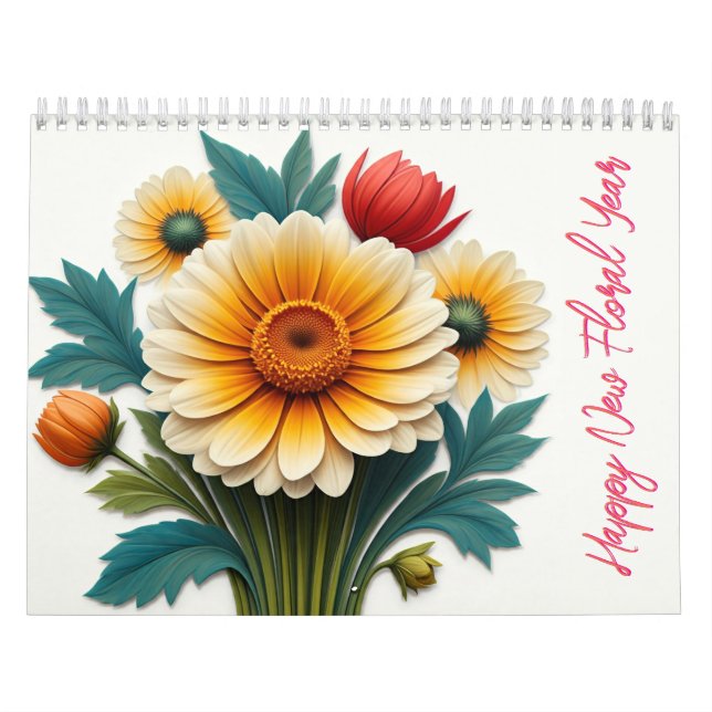 Happy New Floral Year Calendar (Cover)