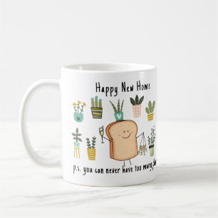 Happy New Home Cute Plant Lover Gift Coffee Mug