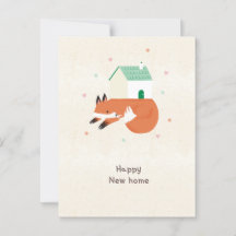 Happy new home fox