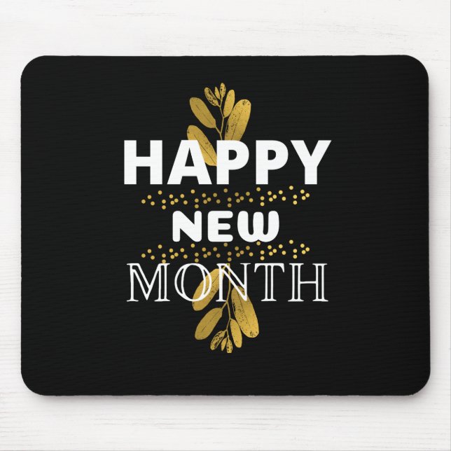 happy new month mouse pad (Front)