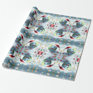 Happy New Planet Wrapping Paper