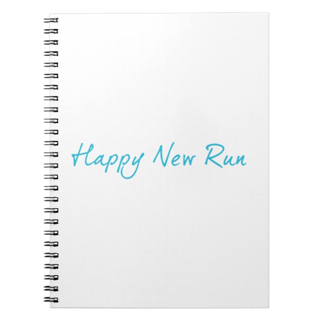 Happy New Run Notebook (Front)