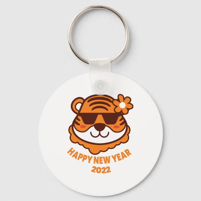 Happy New Tiger Year Key Ring (Front)