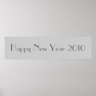 Happy New Year 2010 Banner Poster
