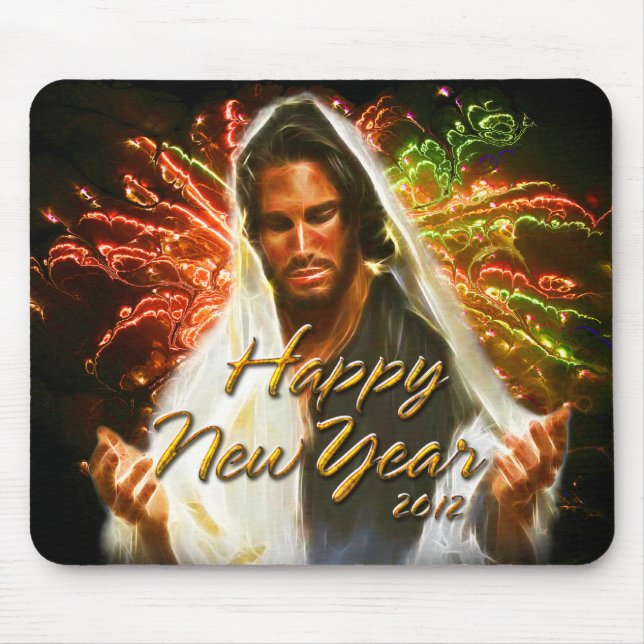Happy New Year 2012 A  Mousepad (Front)