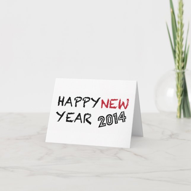 Happy New Year 2014 Card (Front)