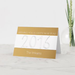 Happy New Year 2016 Personalised Greeting 4 Holiday Card