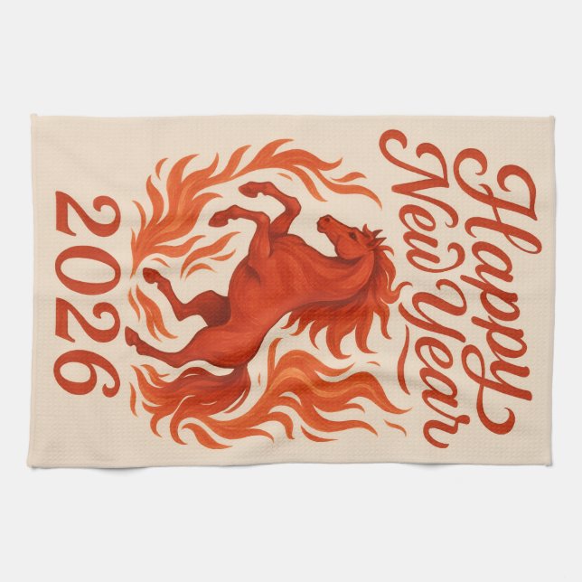 Happy new year 2016  tea towel (Horizontal)