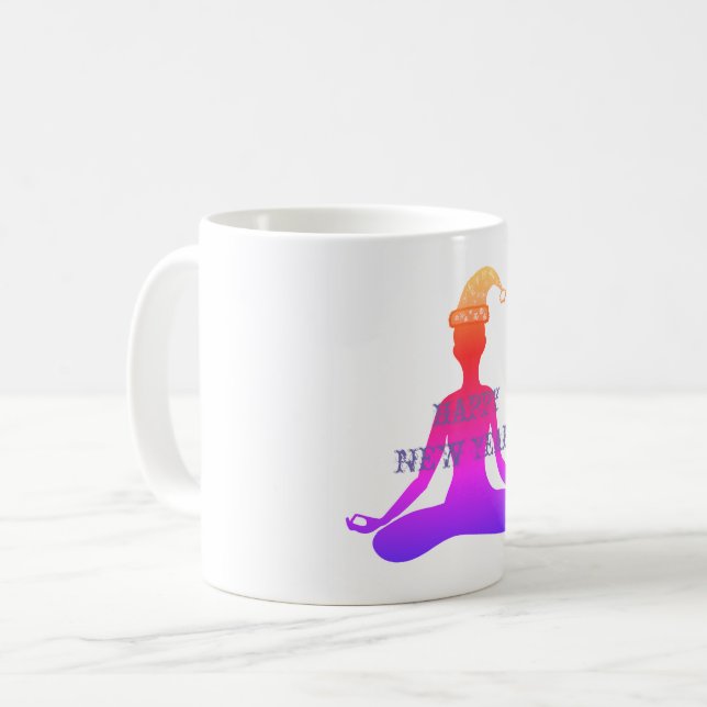 Happy New Year 2018 Yoga Mug (Front Left)