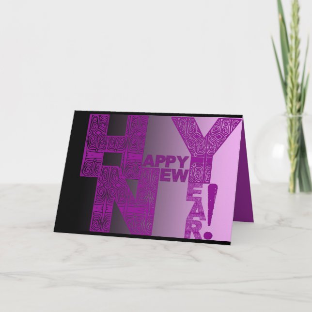 Happy New Year 2019 Greeting Card (Front)