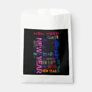 Happy New Year 2020 custom  Pop Colours Favour bag