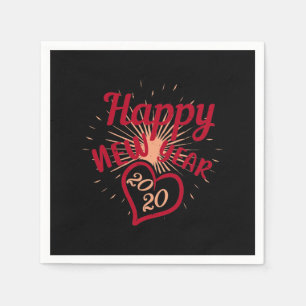 Happy New Year 2020 Napkin