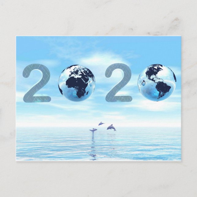 Happy New Year 2020 Postcard (Front)