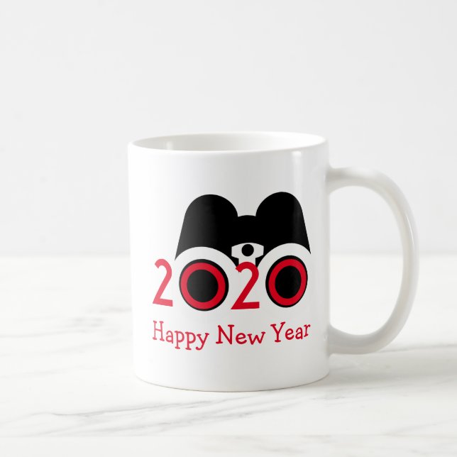 HAPPY NEW YEAR 2020 Vision Binoculars Customised Coffee Mug (Right)