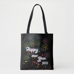 happy new year 2021 tote bag
