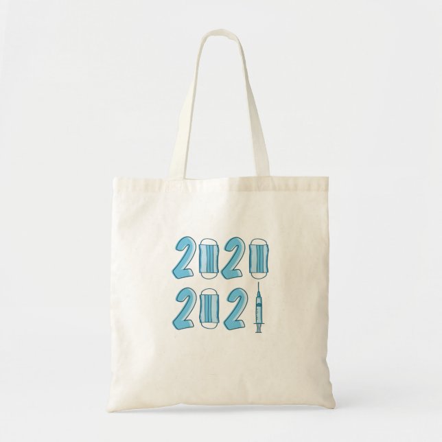 happy new year 2021 tote bag (Front)