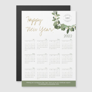 Happy New Year 2022 Calendar Custom Logo website
