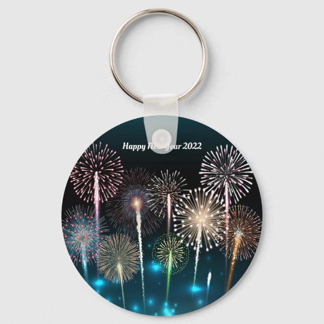 Happy New Year 2022  Key Ring (Front)