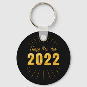 Happy new year 2022 key ring