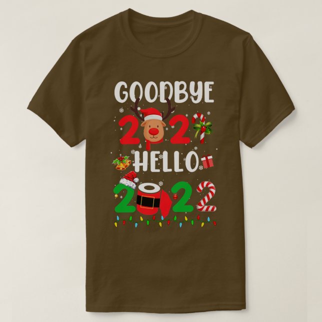 Happy New Year 2022 New Years Eve Goodbye 2021 T-Shirt (Design Front)