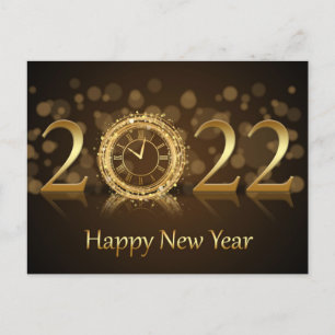 Happy New Year 2022 Postcard