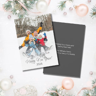 Happy New Year 2023 Family Modern Holiday Card