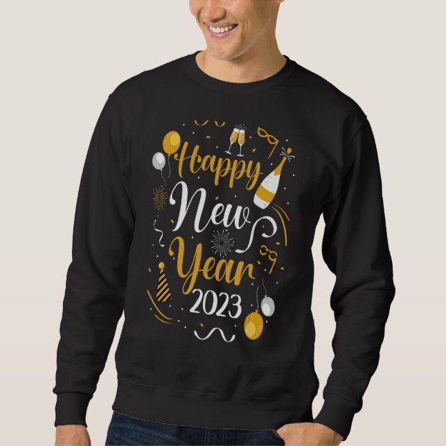 Happy New Year 2023 New Years Eve Party Countdown  Sweatshirt (Front)