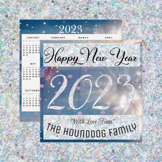 Happy New Year 2023 with Calender Card
