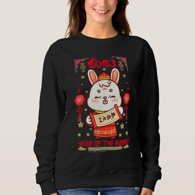 Happy New Year 2023 Year Of The Rabbit Eve Party S Sweatshirt (Front)