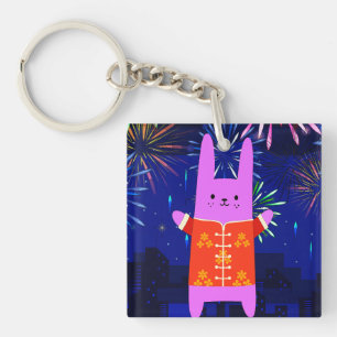 Happy New Year 2023 - Year Of The Rabbit Key Ring