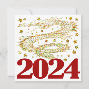 Happy New Year 2024 - 2024 full of good things. Holiday Card