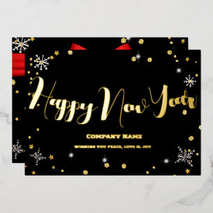 Happy New Year 2024 Company Red Ribbon