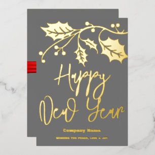 Happy New Year 2024 company, red ribbon