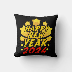 Happy New Year 2024 Cushion