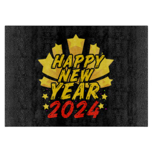 Happy New Year 2024  Cutting Board