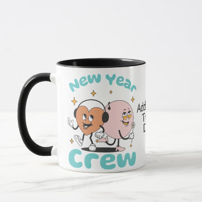 Happy New year 2024 Disco Night Party Mug (Left)